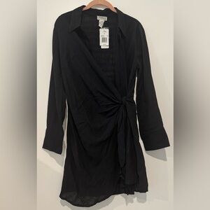 NWT L*Space Black Long Sleeve Coverup
